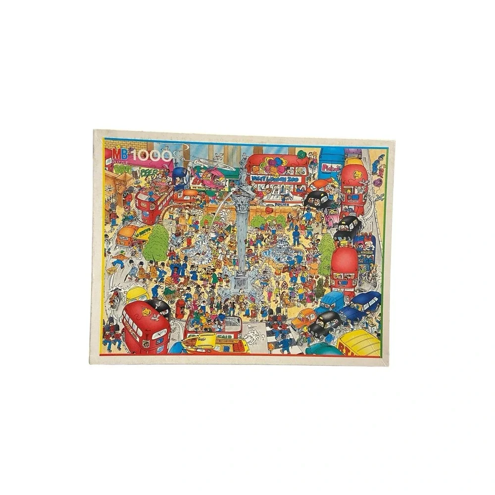Vintage 1991 MB Puzzle I Love London 1000 Pieces Complete Holland